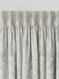 Grey damask made to measure curtains cotton blend - British brand