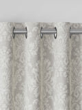 Grey damask made to measure curtains cotton blend - British brand