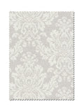 Grey damask made to measure curtains cotton blend - British brand
