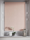 Pink chenille roman blind made to measure (British brand)