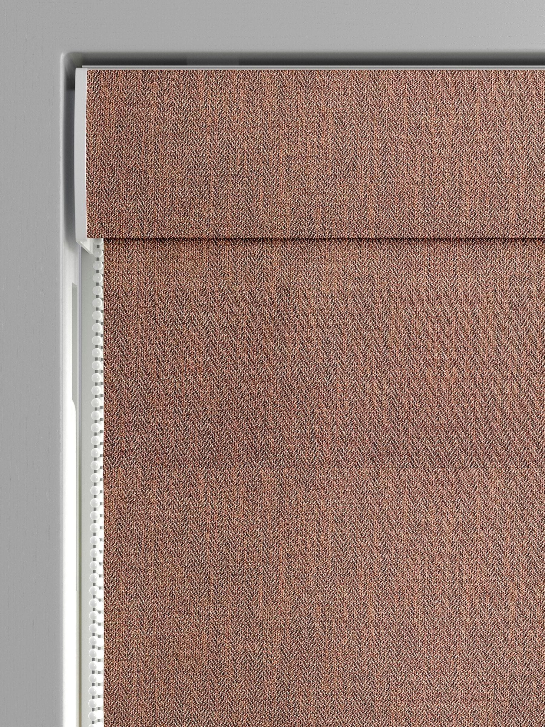 Orange Knit Roman blind made to measure, UK version