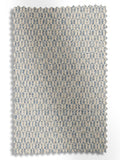 Blue Small Geo roman blind with geometric pattern, imported from the UK