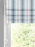 Balthica blue striped roman blind, UK version