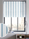 Balthica blue striped roman blind, UK version