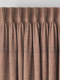 Orange herringbone made to measure curtains - British product