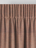 Orange herringbone made to measure curtains - British product