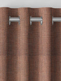 Orange herringbone made to measure curtains - British product