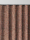 Orange herringbone made to measure curtains - British product