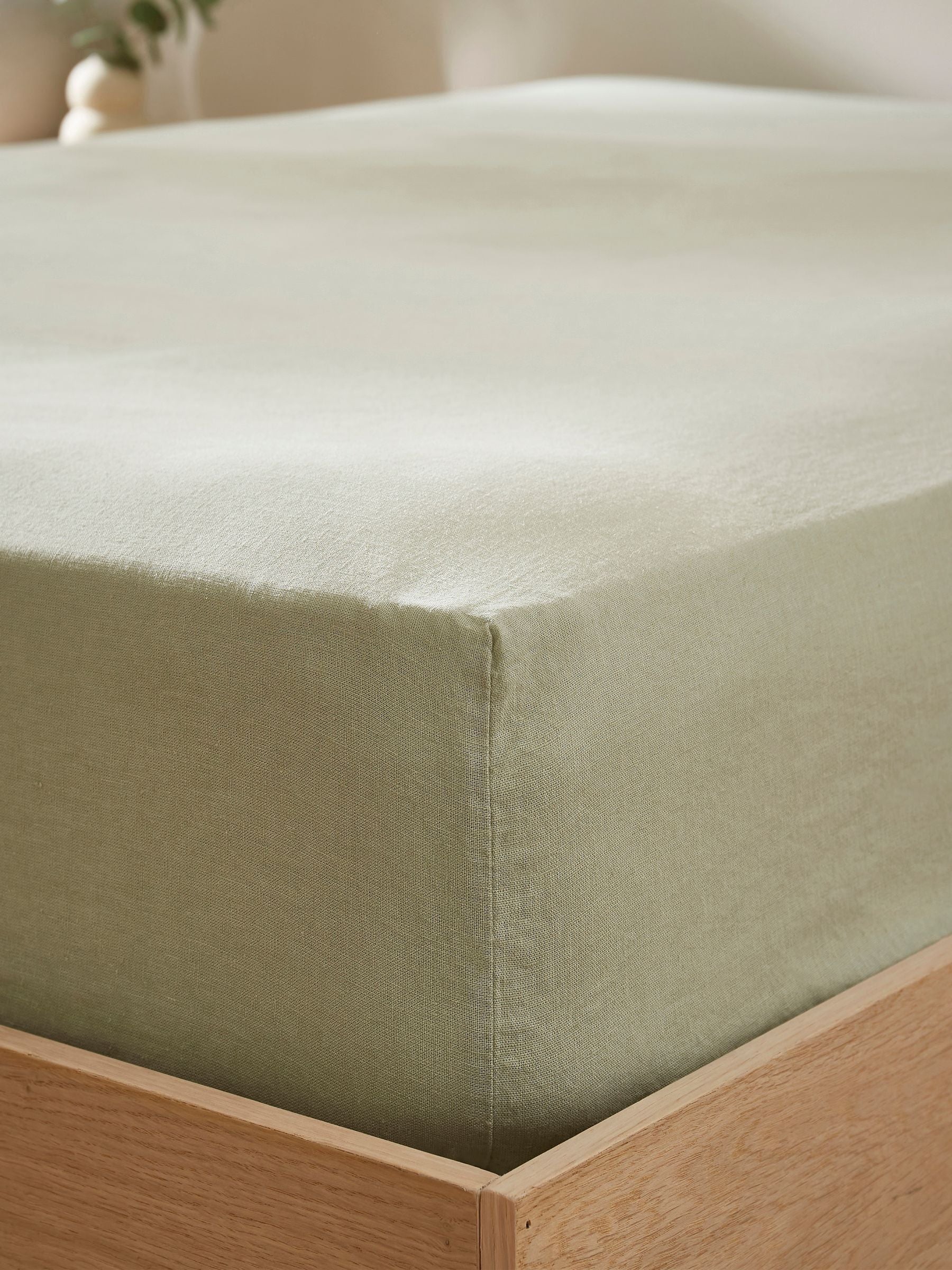 Martex Pistachio Green fitted sheet, imported from the UK