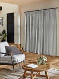 Blue geometric curtains made to measure - British product