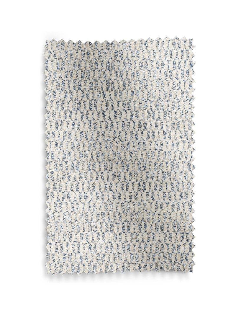 Blue geometric curtains made to measure - British product