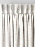 Natural cosy jacquard curtain with geometric pattern (British brand)