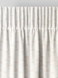 Natural cosy jacquard curtain with geometric pattern (British brand)