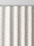 Natural cosy jacquard curtain with geometric pattern (British brand)