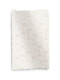 Natural cosy jacquard curtain with geometric pattern (British brand)