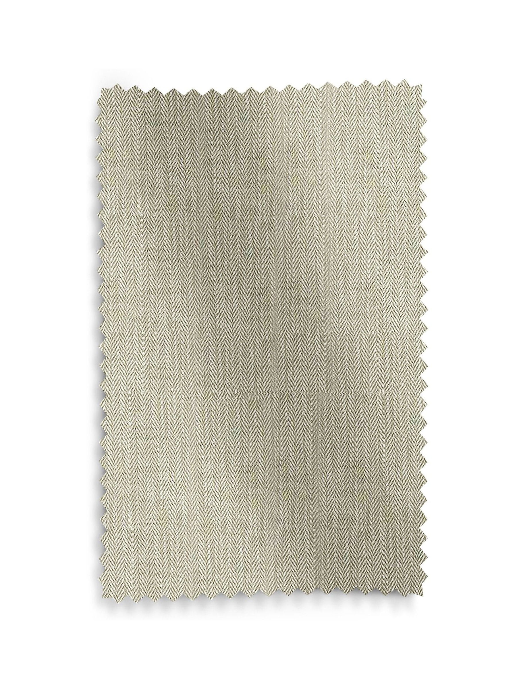 Green knit made-to-measure curtains with herringbone design, UK version