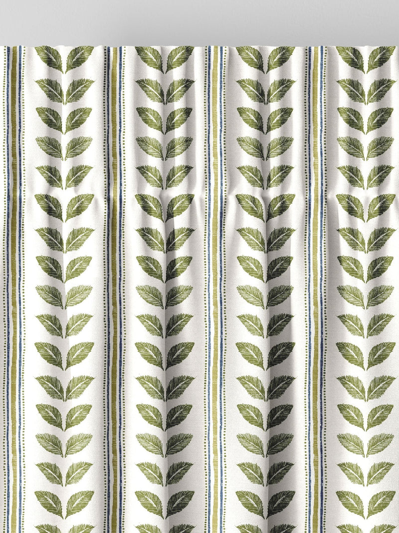 Green Liber green made to measure cotton curtains (British brand)