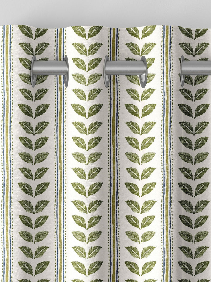 Green Liber green made to measure cotton curtains (British brand)