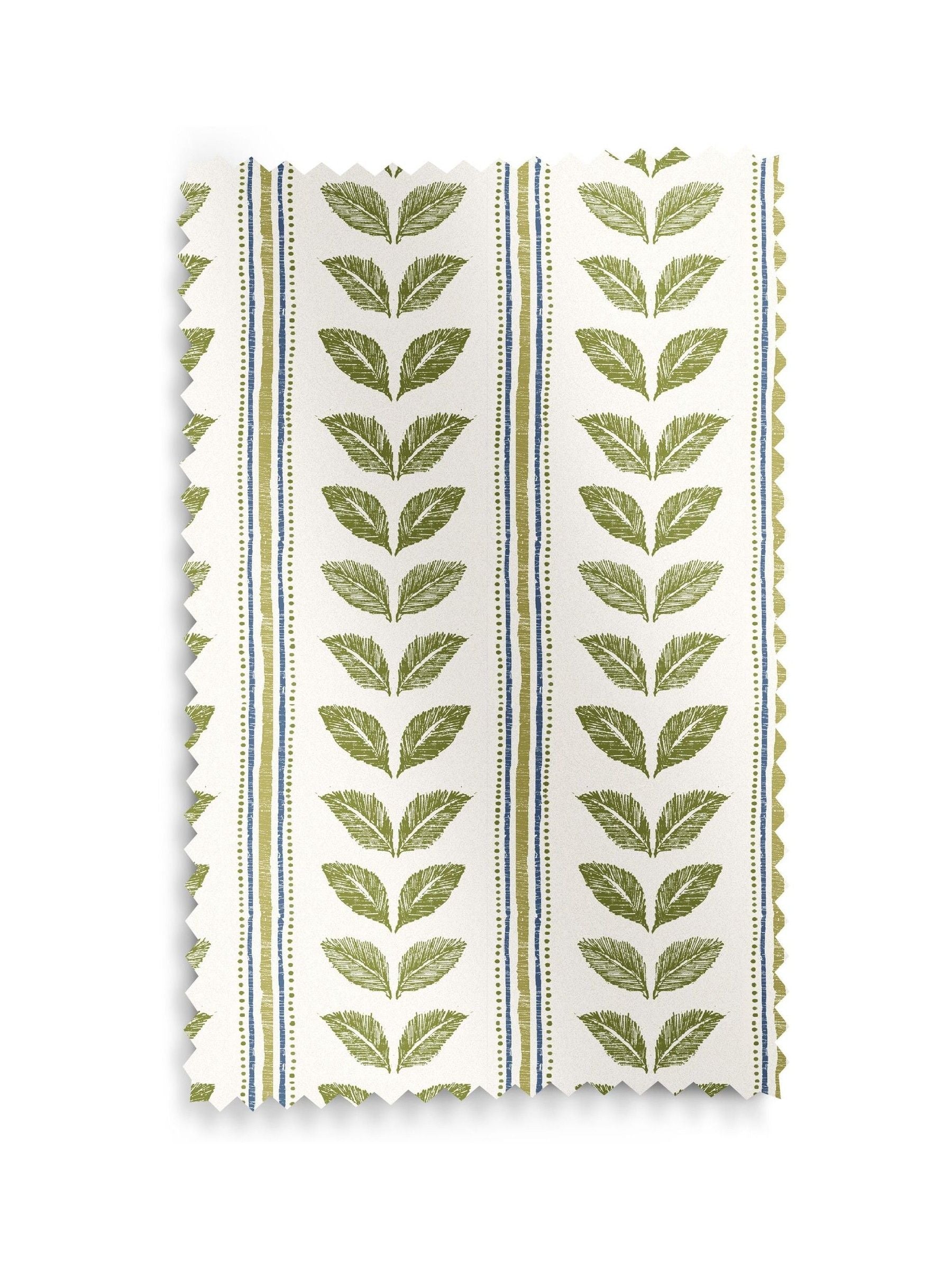 Green Liber green made to measure cotton curtains (British brand)
