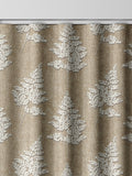 Natural Midori made to measure grey jacquard curtains (British brand)