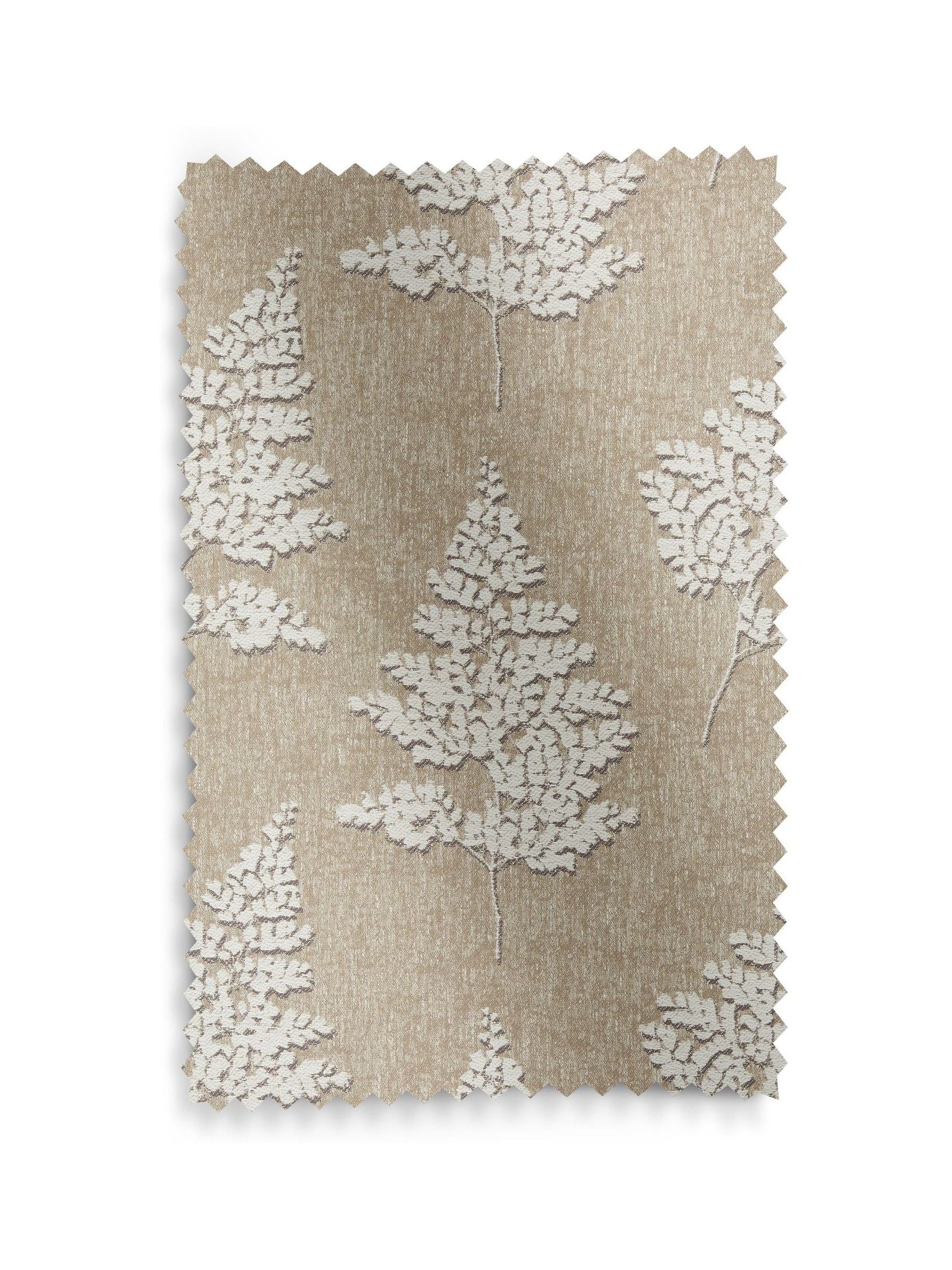 Natural Midori made to measure grey jacquard curtains (British brand)
