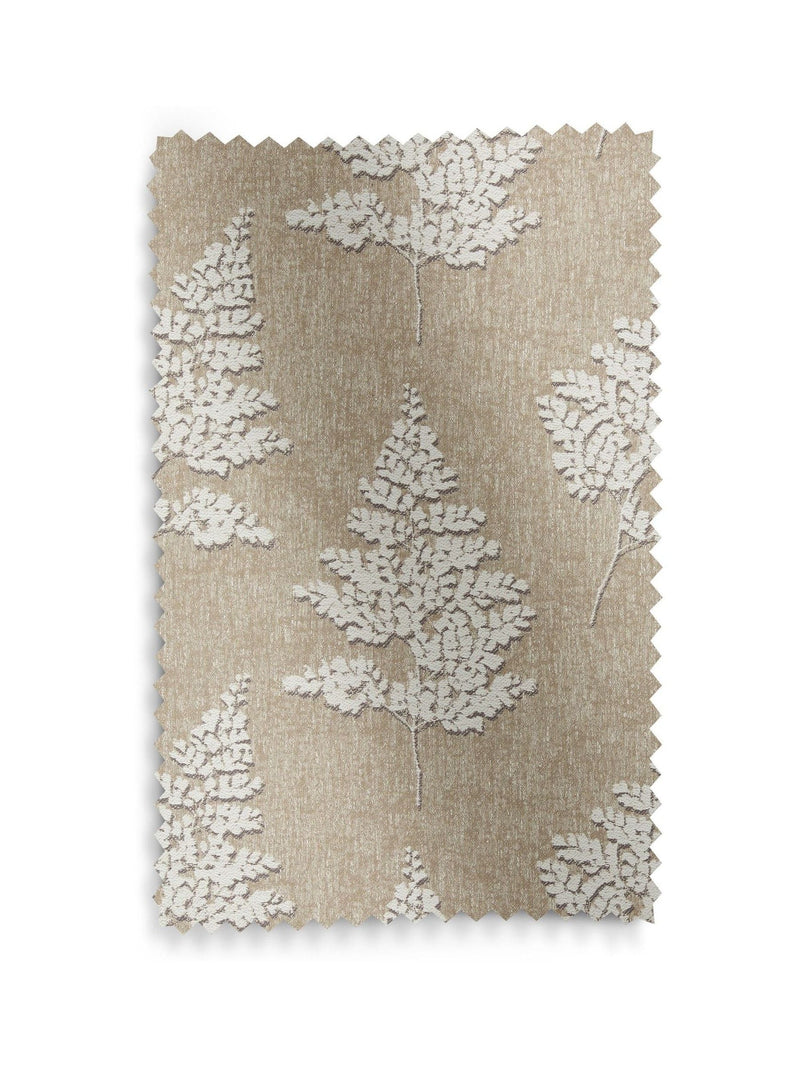 Natural Midori made to measure grey jacquard curtains (British brand)