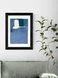 East End Prints Black The Swan II framed art print - British product