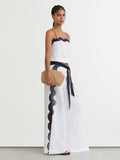 Reiss Natural Fern raffia-effect clutch bag, UK version