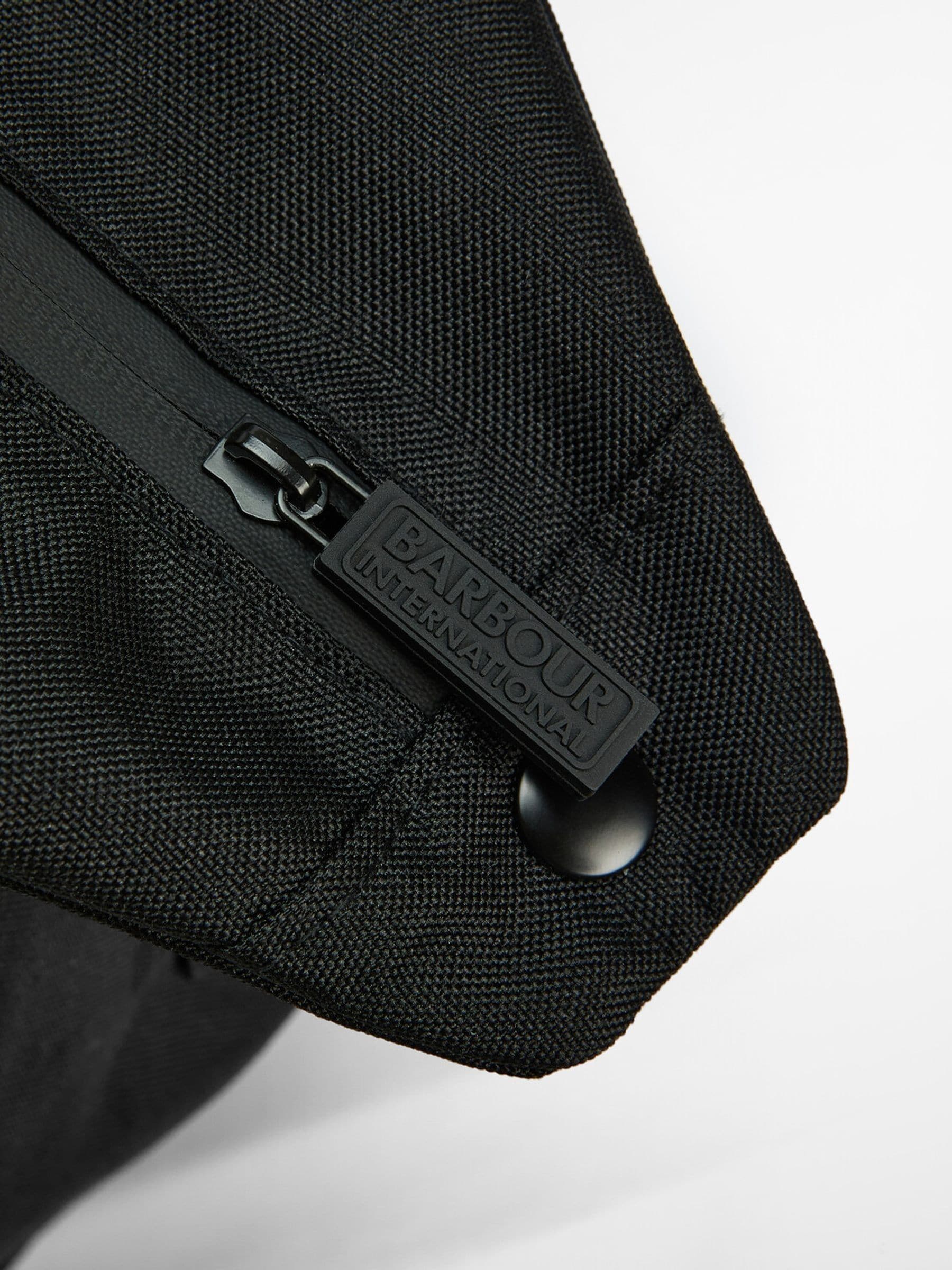 Barbour International black Knockhill gym bag (British brand)