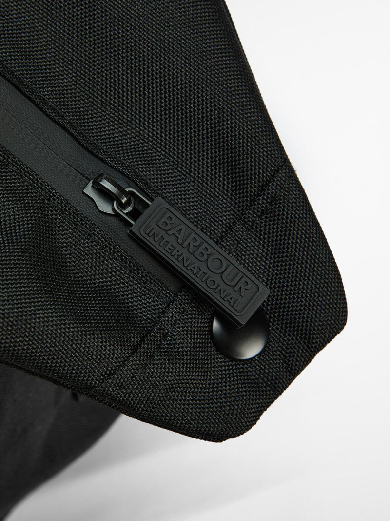 Barbour International black Knockhill gym bag (British brand)