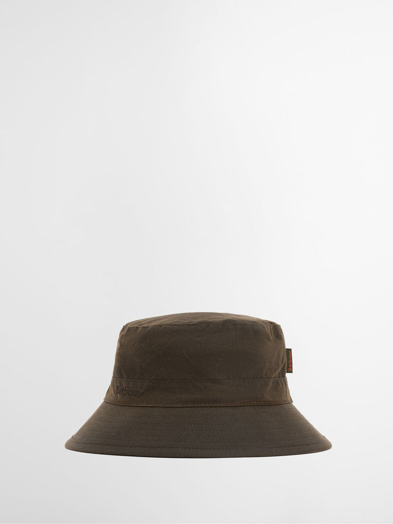 Barbour green wax bucket hat - British product