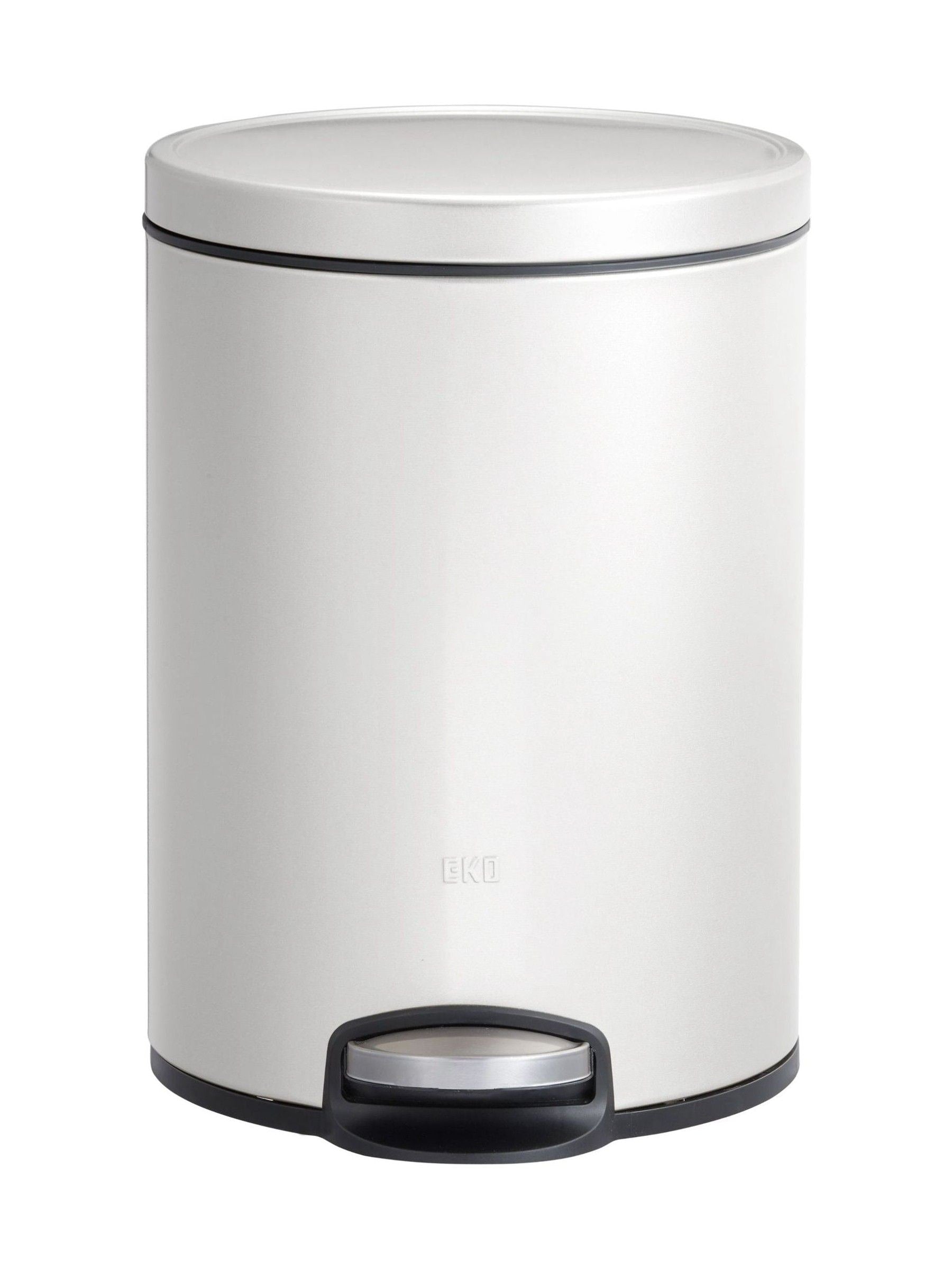 Eko White Eva bathroom bin 5 litre, imported from the UK