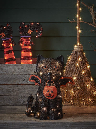 Next Lights4fun Black Cat Battery Outdoor Halloween Decoration- Buy online at McGrocer