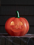 Lights4fun orange Jack-O-Lantern Halloween decoration 25.5cm, imported from the UK
