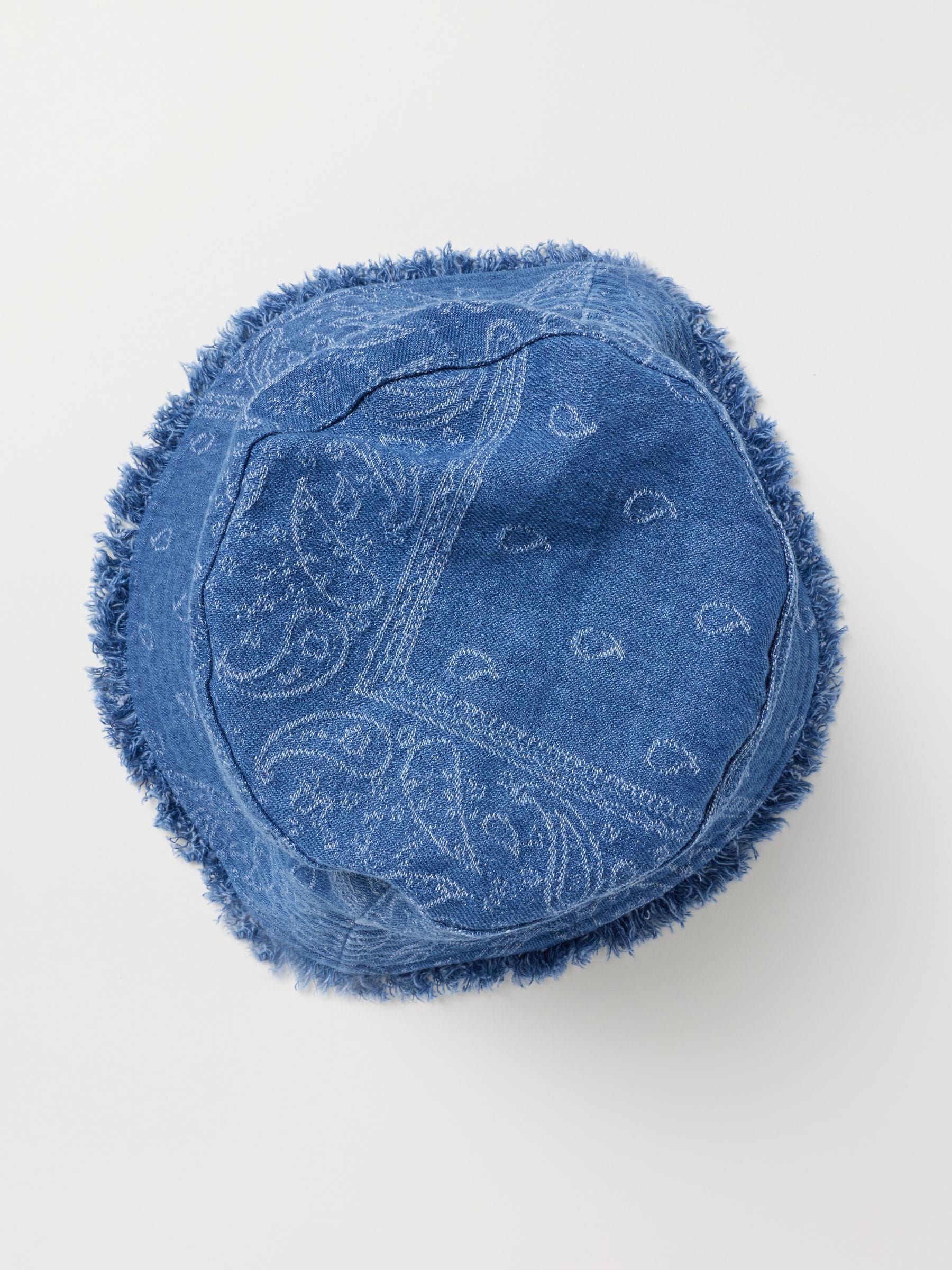 FatFace blue bandana denim bucket hat, UK version
