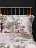 Timorous Beasties Opal Natural Opera Botanica duvet cover and pillowcase set (British brand)