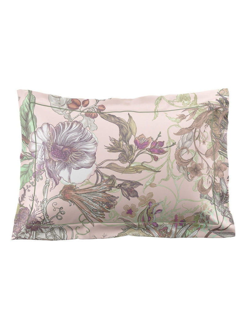 Timorous Beasties Opal Natural Opera Botanica duvet cover and pillowcase set (British brand)