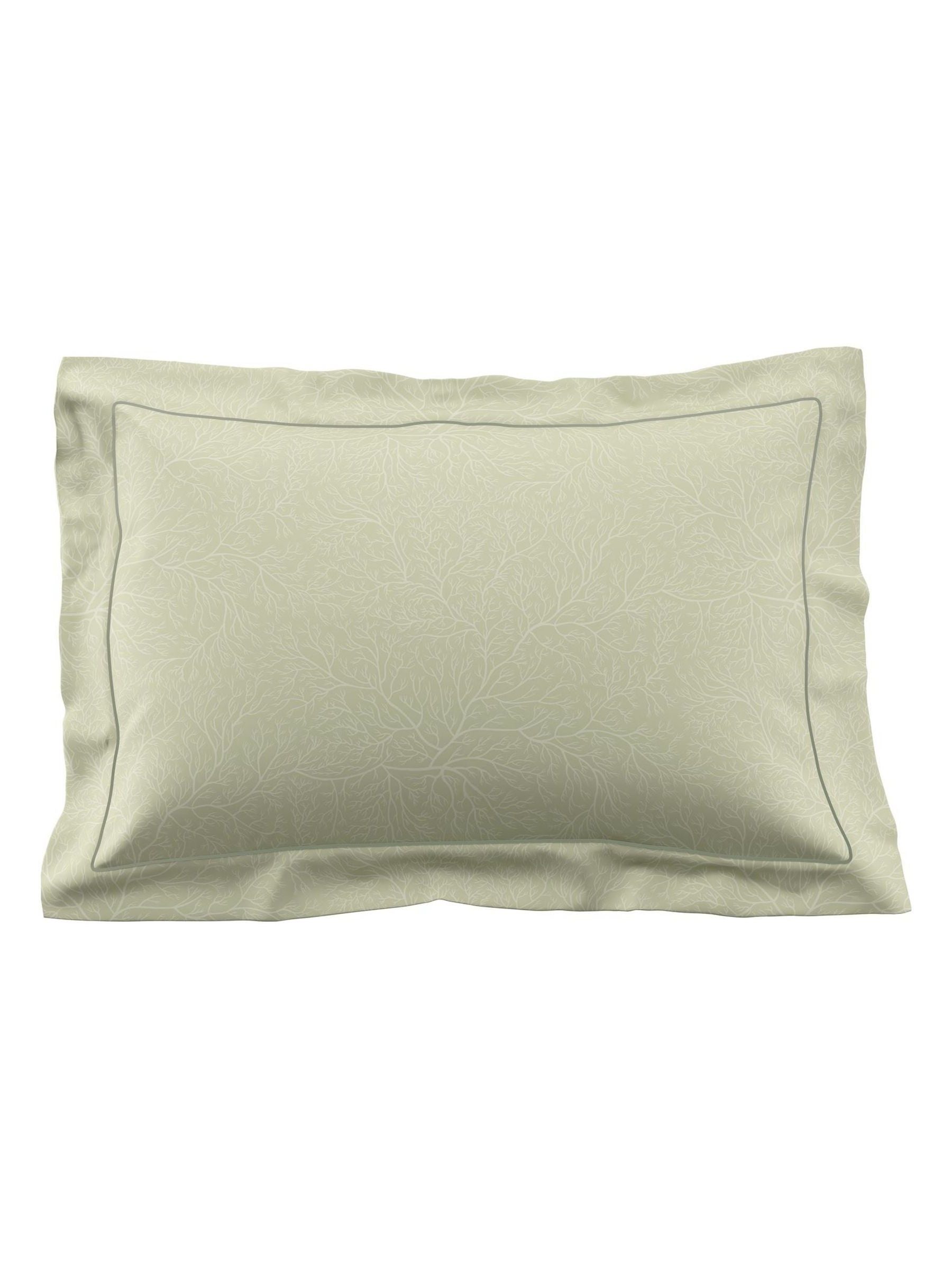 Timorous Beasties Opal Natural Opera Botanica duvet cover and pillowcase set (British brand)
