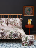 Timorous Beasties Opal Natural Opera Botanica duvet cover and pillowcase set (British brand)