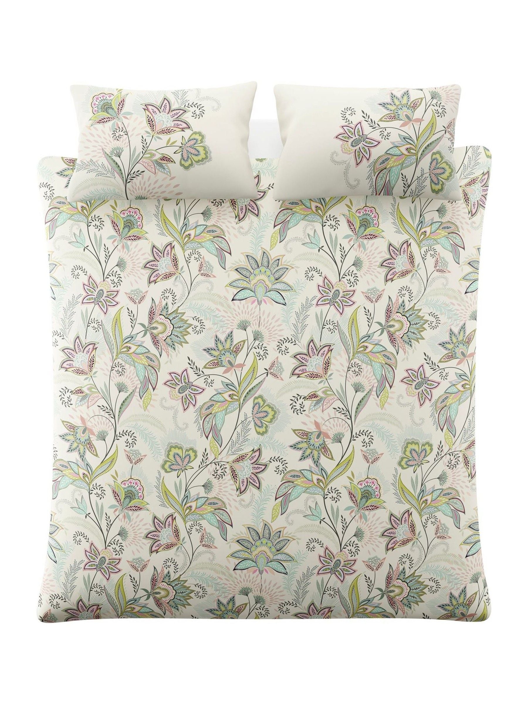 Sara Miller Green Passiflora duvet cover set (British brand)