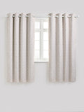 Pink ditsy eyelet blackout curtains, imported from the UK