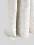 Neutral mini jungle eyelet blackout curtains (British brand)