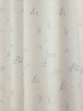 Neutral Mini Jungle pencil pleat blackout curtains imported from the UK