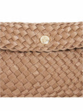 Dune London Brown Encourage Woven Clutch Bag (British brand)