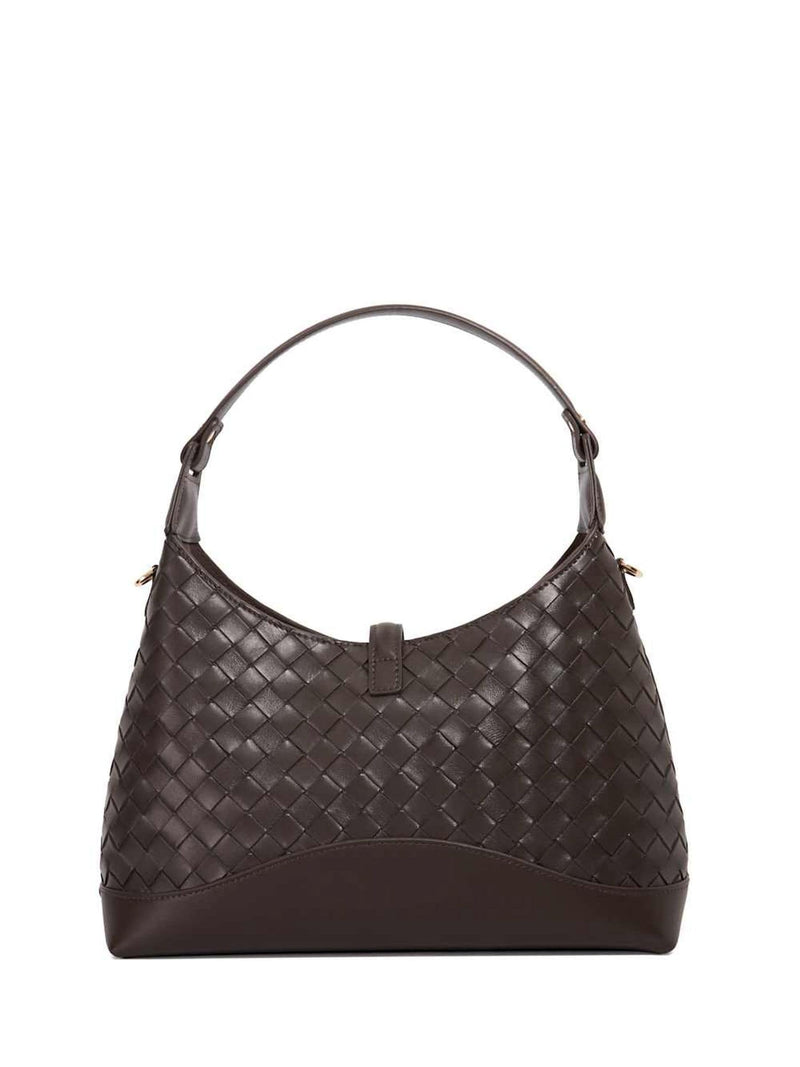 Dune London brown medium turnlock shoulder bag (British brand)