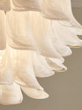 White Messina chandelier ceiling light - British product