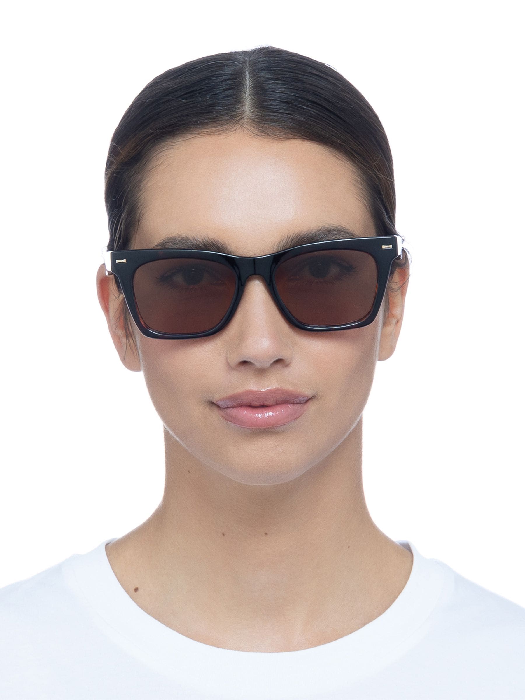 Le Specs Brown Chante sunglasses, imported from the UK