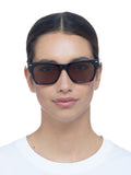 Le Specs Brown Chante sunglasses, imported from the UK