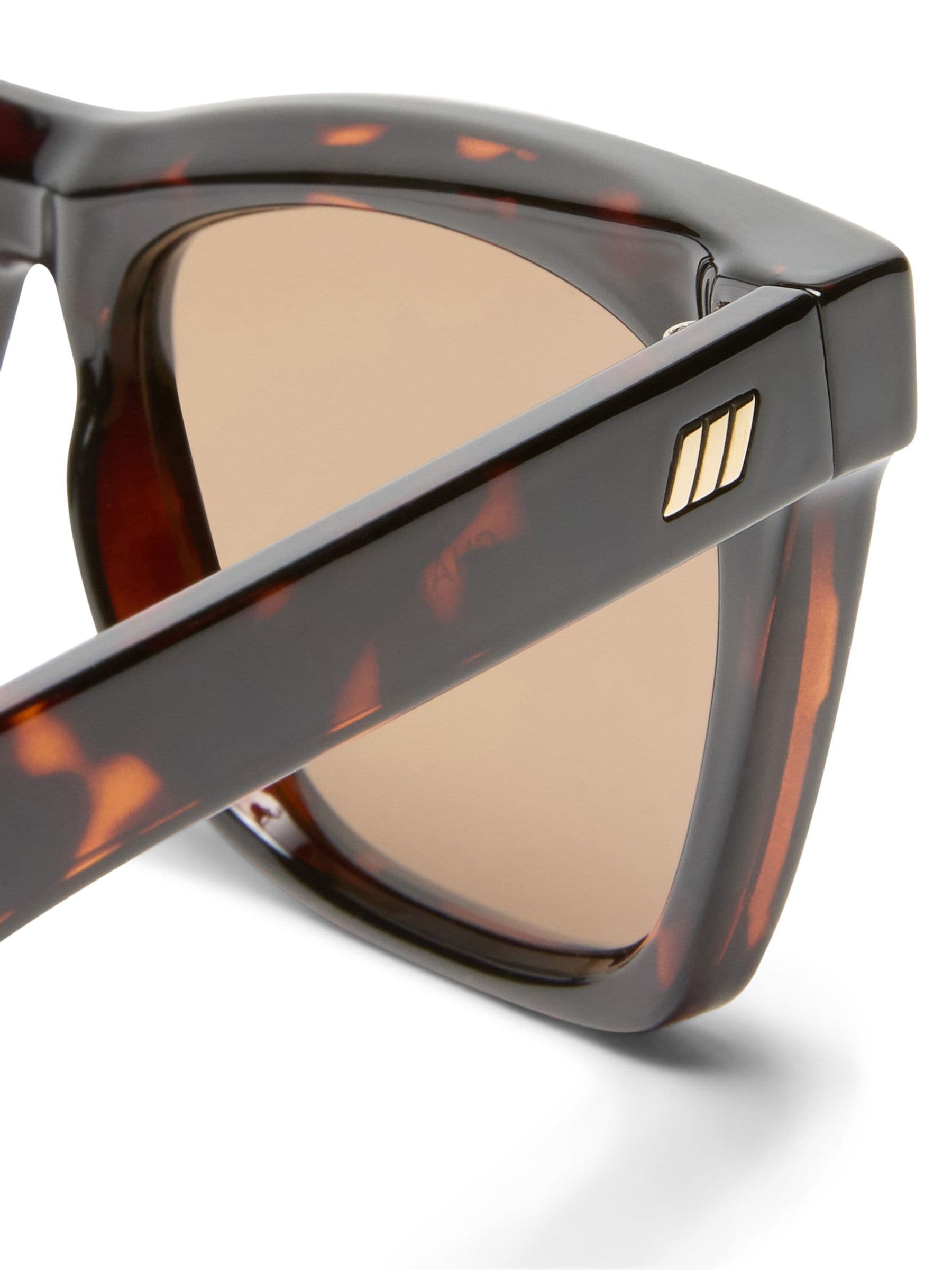Le Specs Brown Chante sunglasses, imported from the UK