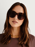 Le Specs Black Air Heart Sunglasses